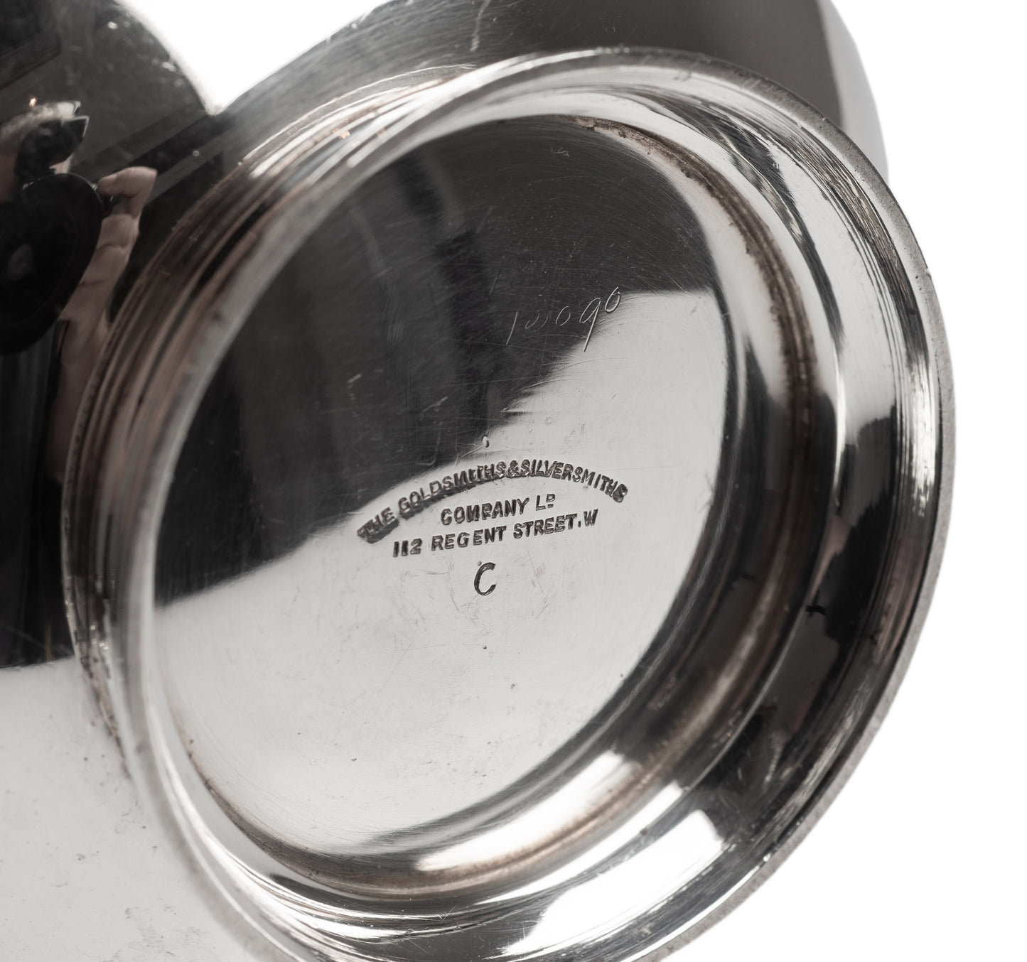 Art Deco Silver Goldsmiths & Silversmiths Heavy Lidded Dish with Chased Detail (Code 2325)