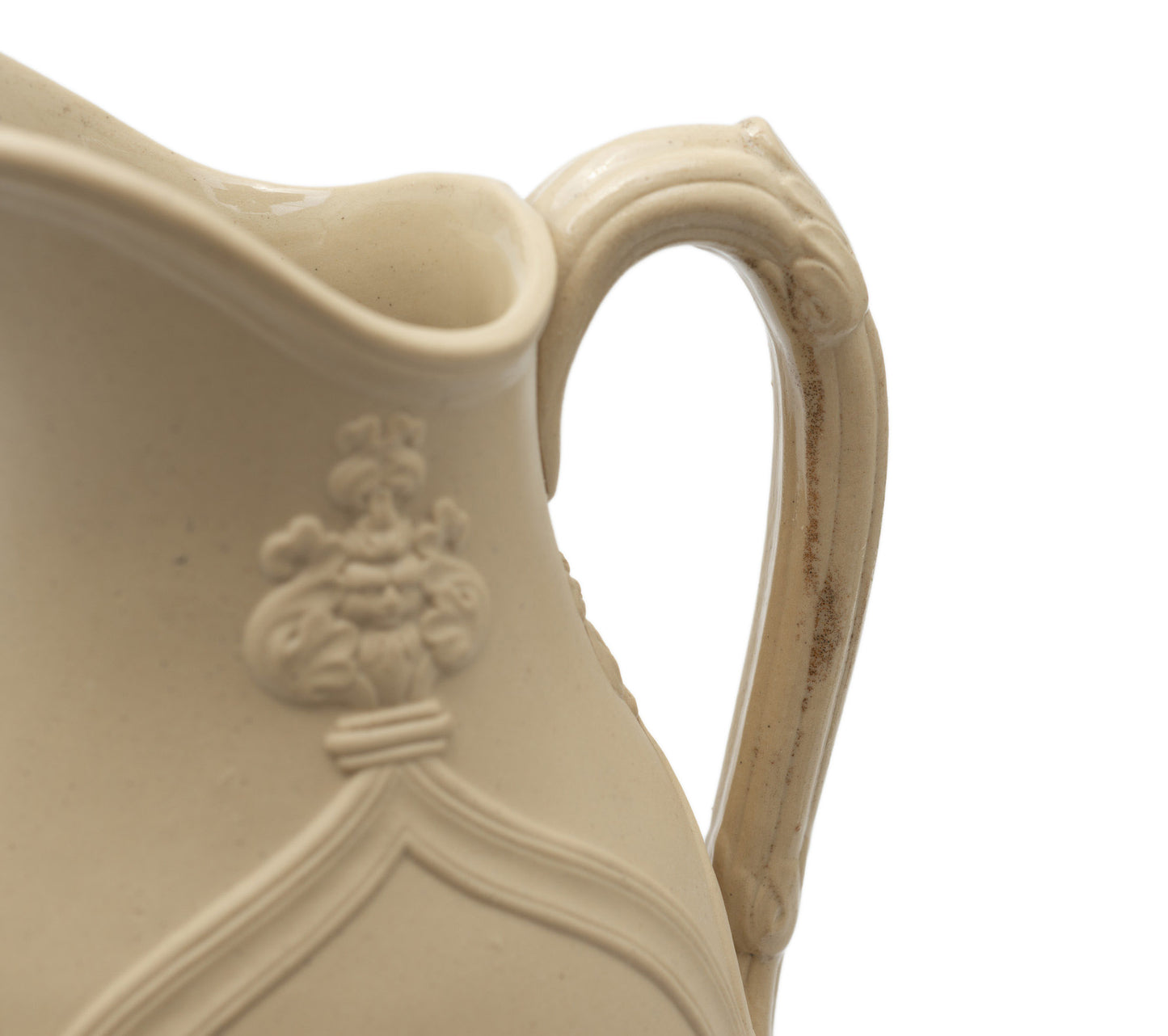 T R Boote Antique Samuel & Eli Biblical Relief Moulded Stoneware Jug c1848 (Code 2456)