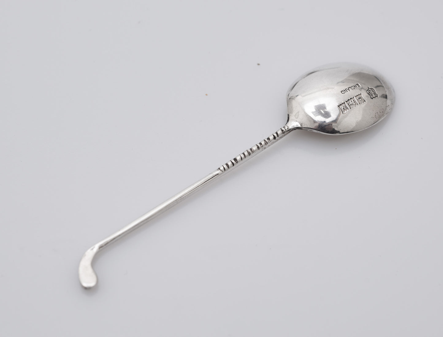 Set 10 Vintage Sterling Silver Coffee Spoons with Golf Club Golfing Handles (Code 2508)