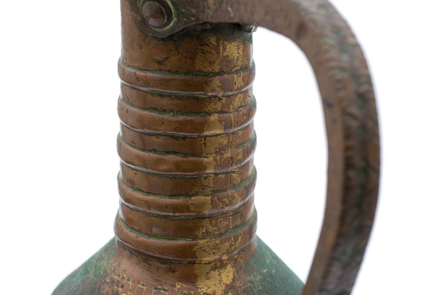 Antique Ottoman Turkish Large Copper Water Storage Jug Artisan Hand Made (Code 2532)