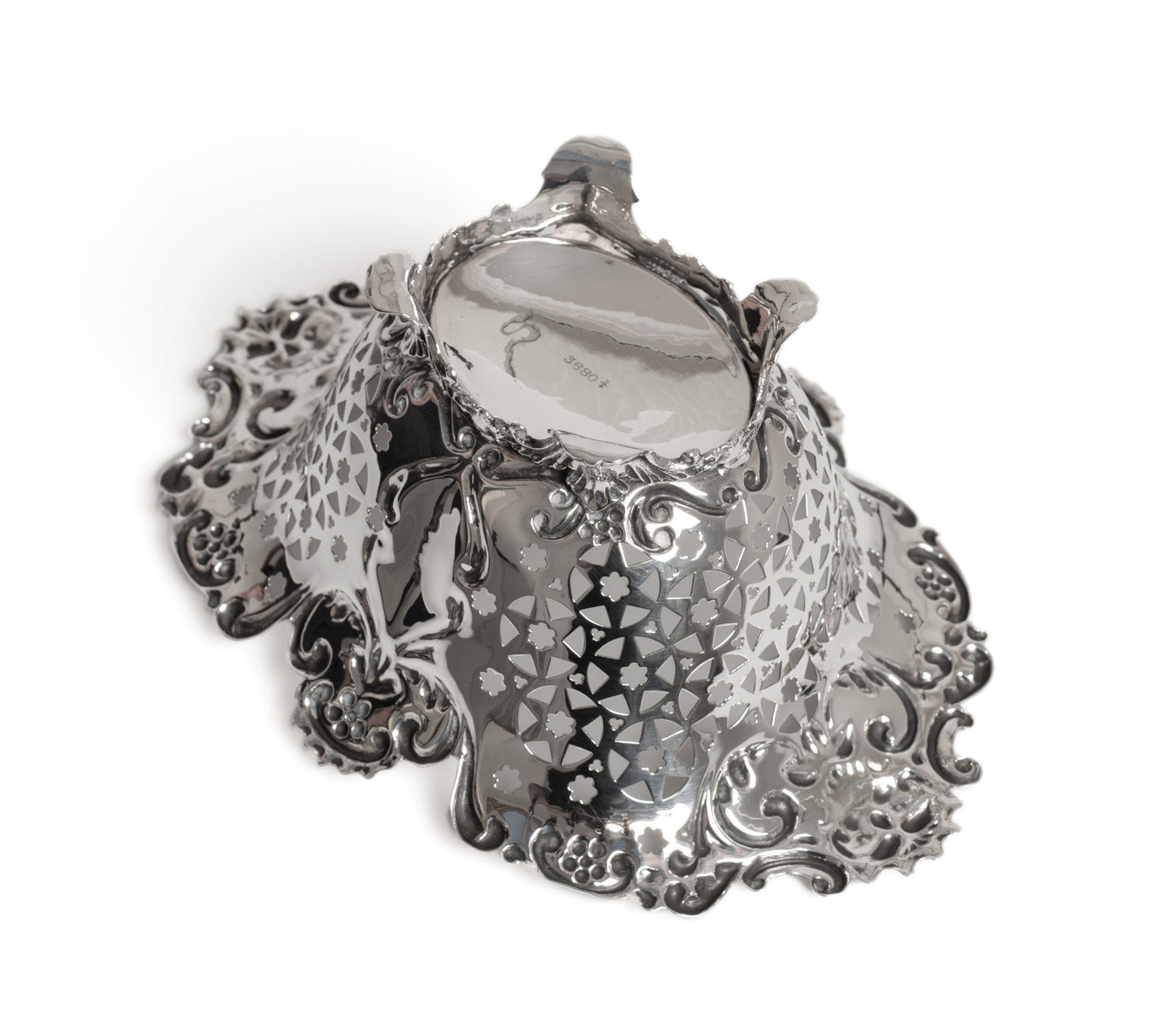 Fine Quality Victorian Silver Pierced Sweetmeat Basket by Joseph Rodgers 1899 (Code 2762)