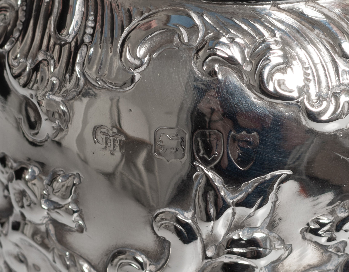 Pair Antique Victorian Sterling Silver Vases by Sibray, Hall & Co of Sheffield (Code 2764)