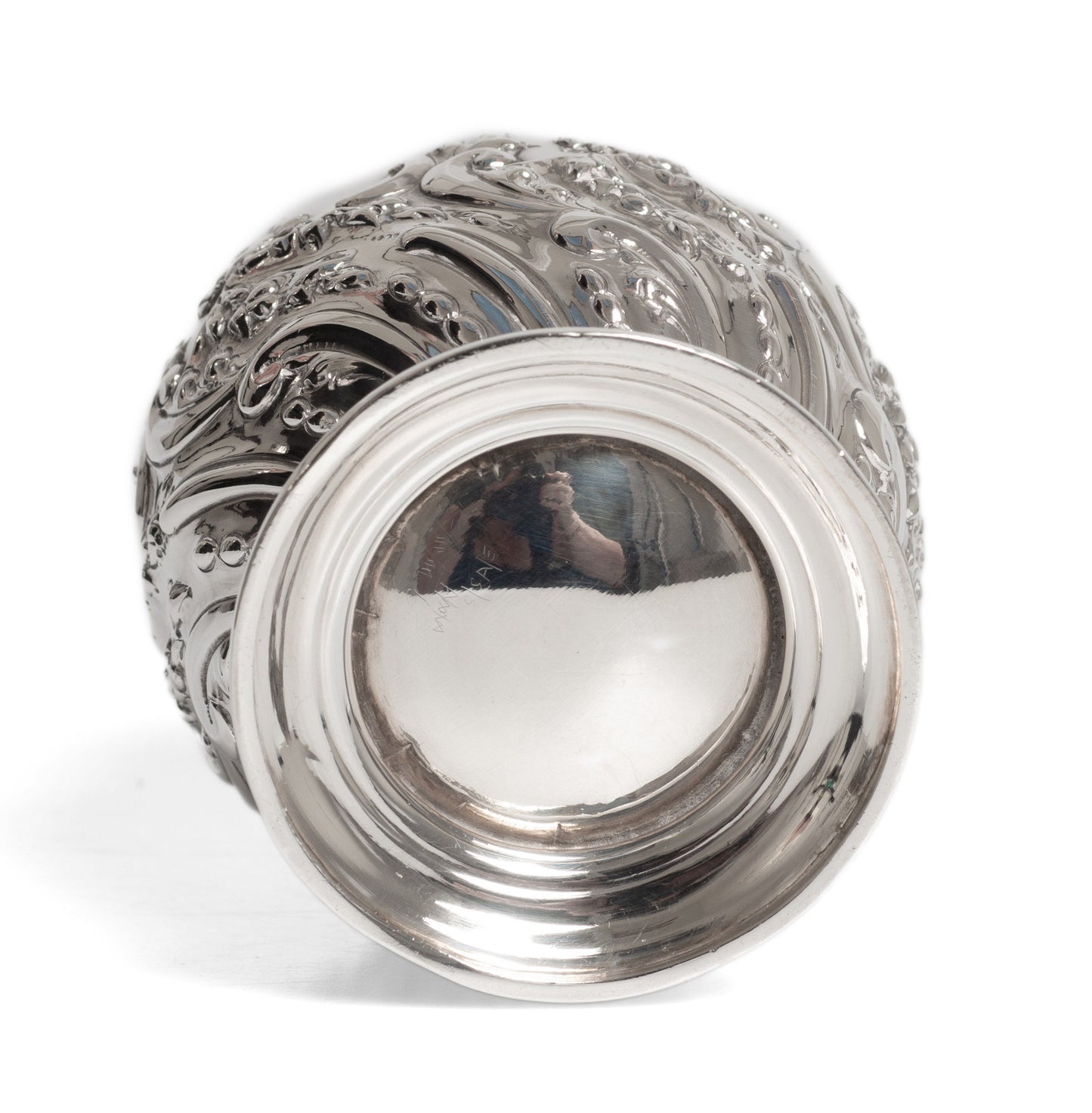 Pair Antique Victorian Sterling Silver Vases by Sibray, Hall & Co of Sheffield (Code 2764)