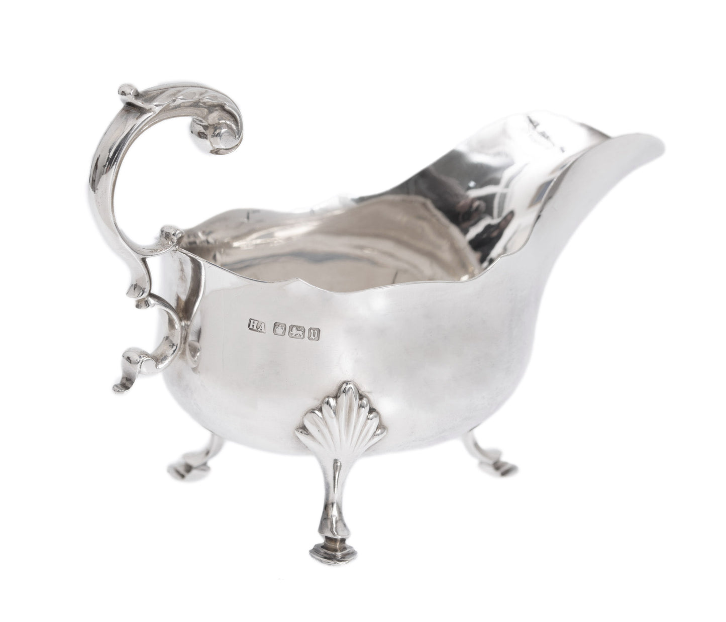 Antique Sterling Silver Sauce Boat Atkin Brothers Sheffield 1913 (Code 2800)