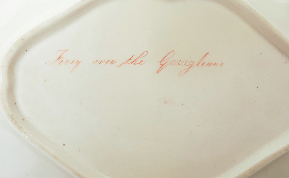 A Derby Porcelain Named View Dish with River Scene - Georgian Antique c.1815 (Code 7938) - Blue Cherry Antiques - 3
