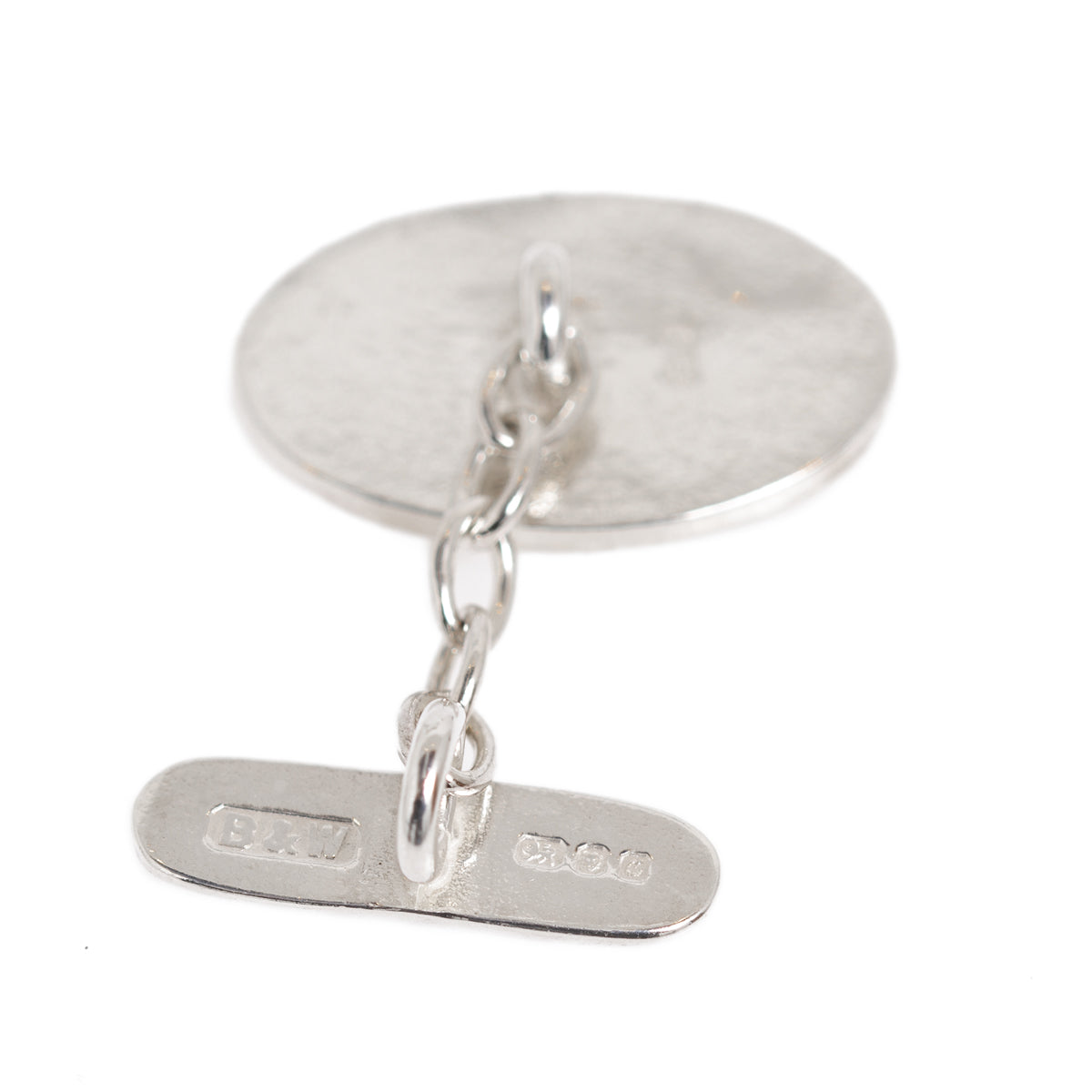 Pair Vintage Butler & Wilson Silver & Cream Enamel Tennis Player Cufflinks (A1154)