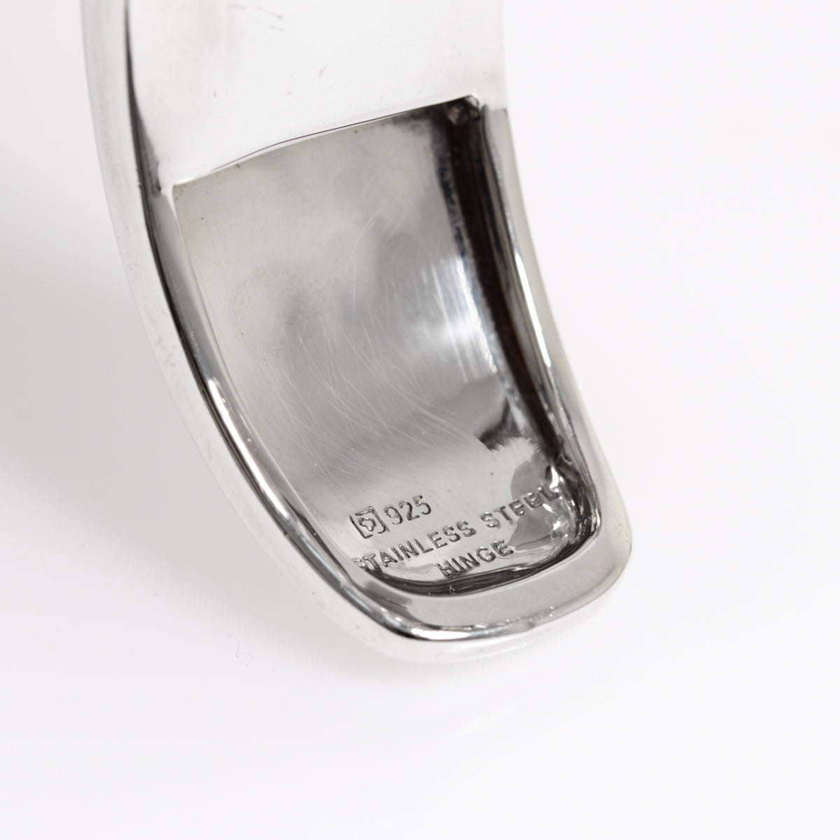 Sterling Silver & Gem Set Hinged Bangle By Designer Michelle Albala For QVC (A1274)