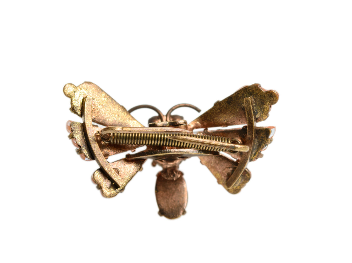 Antique Saphiret Brooch/Pin Butterfly Design Victorian 19th Century (A1351)