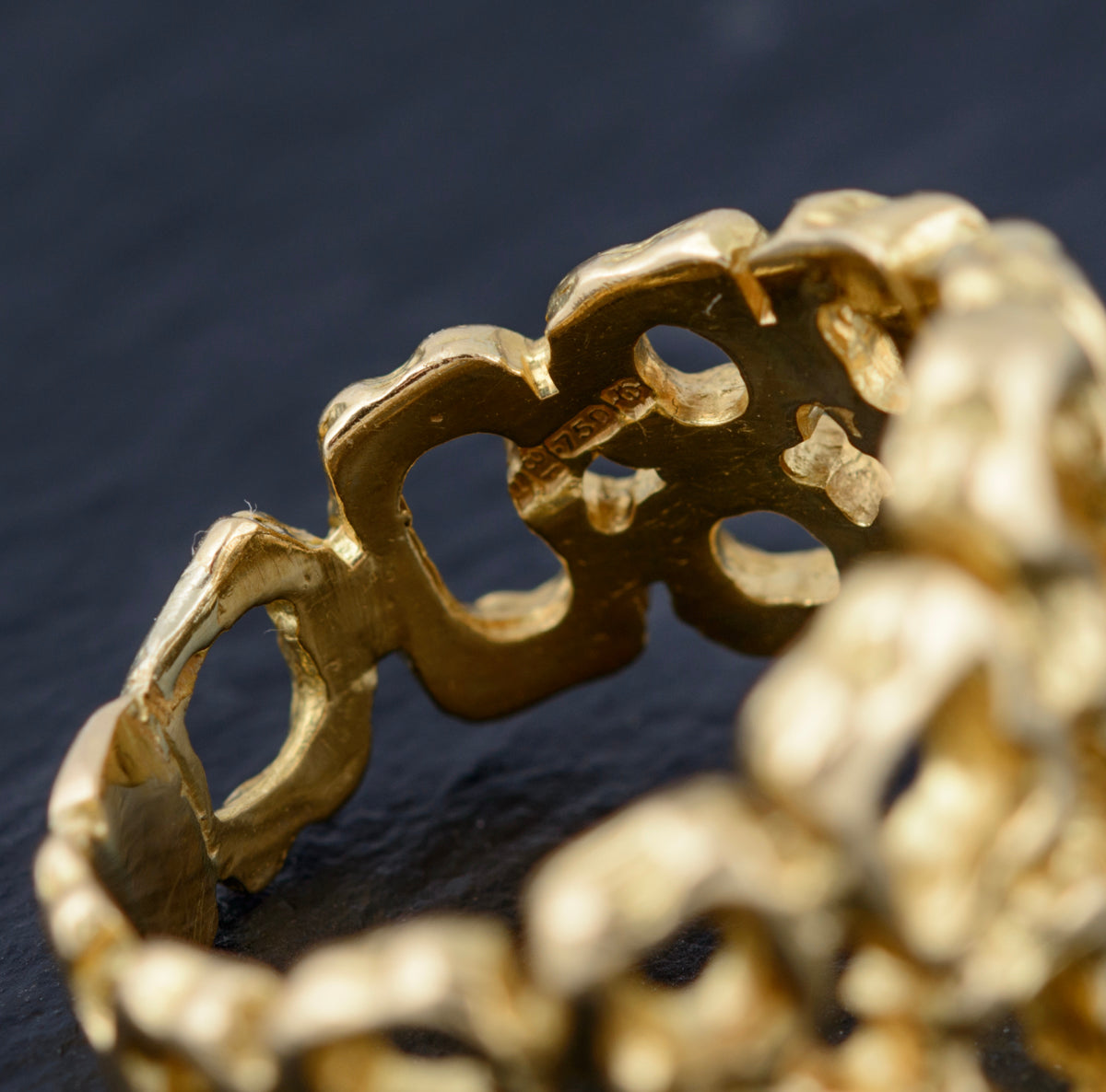 Rare 18ct Gold Omega Modernist Ring With Original Receipt From 1966 (A1495)