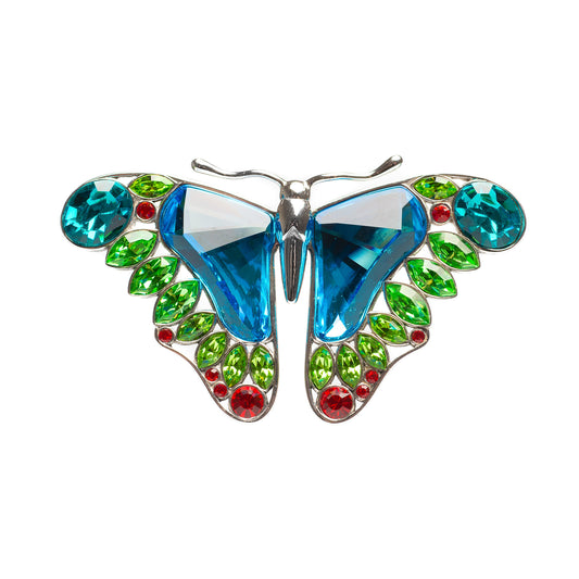 Swarovski Crystal & 925 Silver Large Butterfly Brooch - Retired (Code A476)