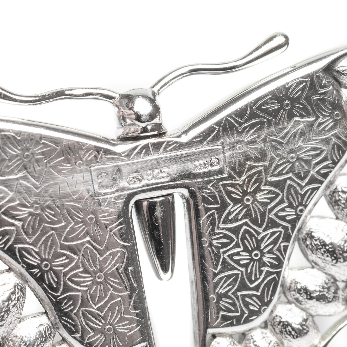 Swarovski Crystal & 925 Silver Large Butterfly Brooch - Retired (Code A476)