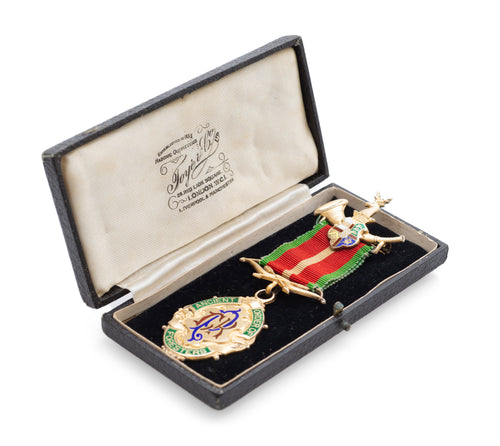 Ancient Order of Foresters Sterling Silver Past Chief Ranger Jewel | George Tutill | Antique 1912 (2542)