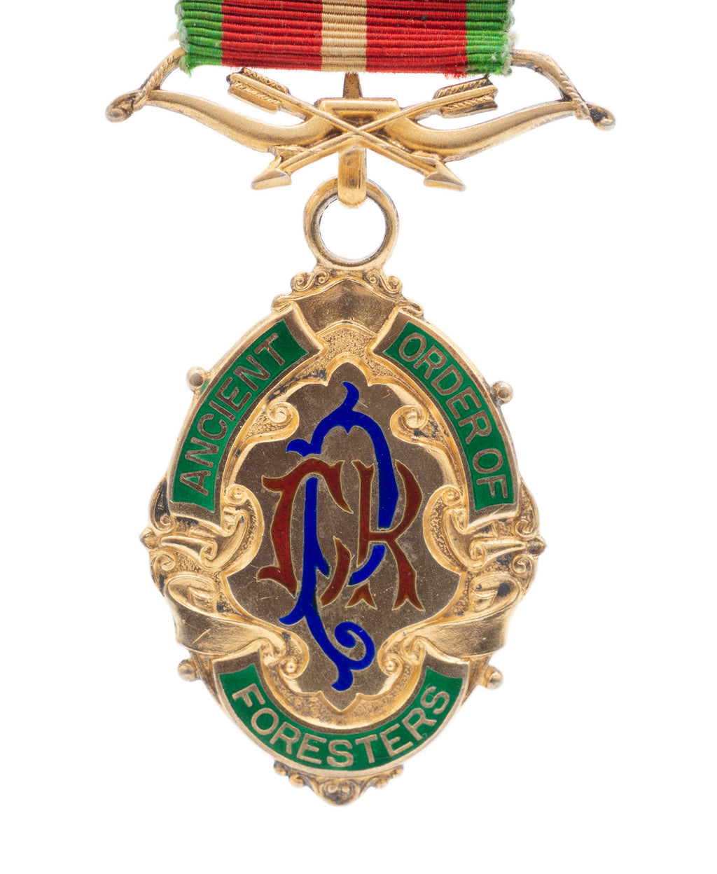 AOF Ancient Order of Foresters Antique Sterling Silver Past Chief Ranger Jewel