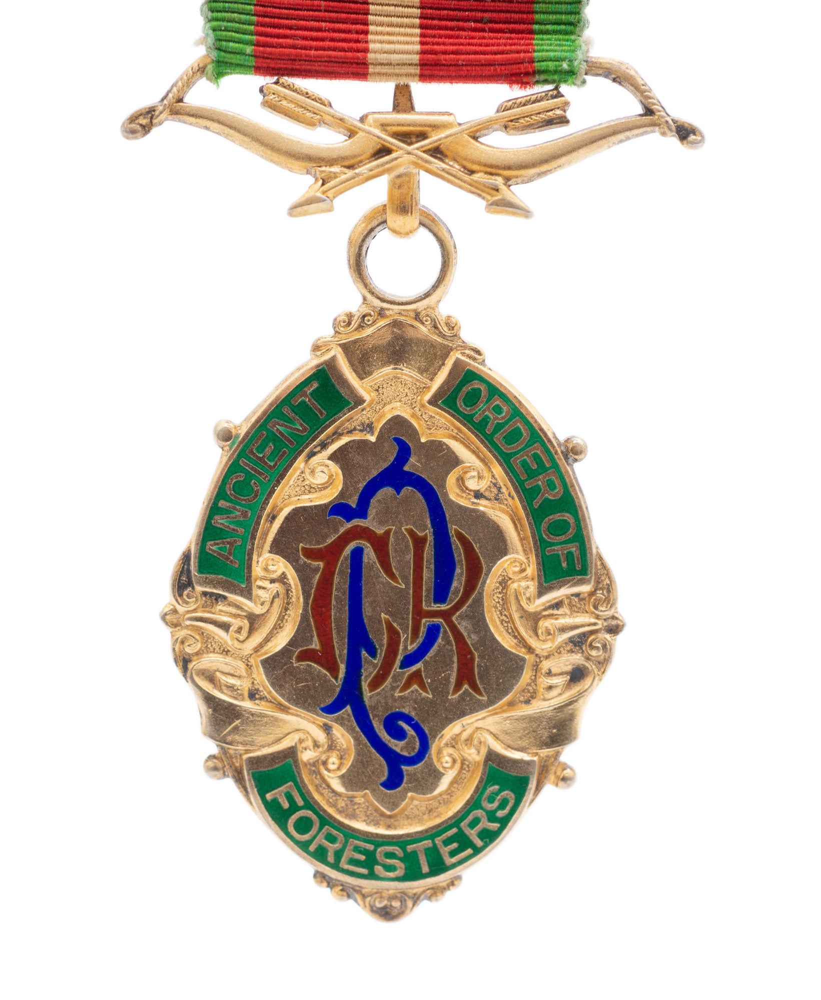 AOF Ancient Order of Foresters Antique Sterling Silver Past Chief Ranger Jewel