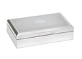 Vintage Sterling Silver Cigarette Box by John Rose - Engine Turned Lid - Birmingham 1963 (3117)
