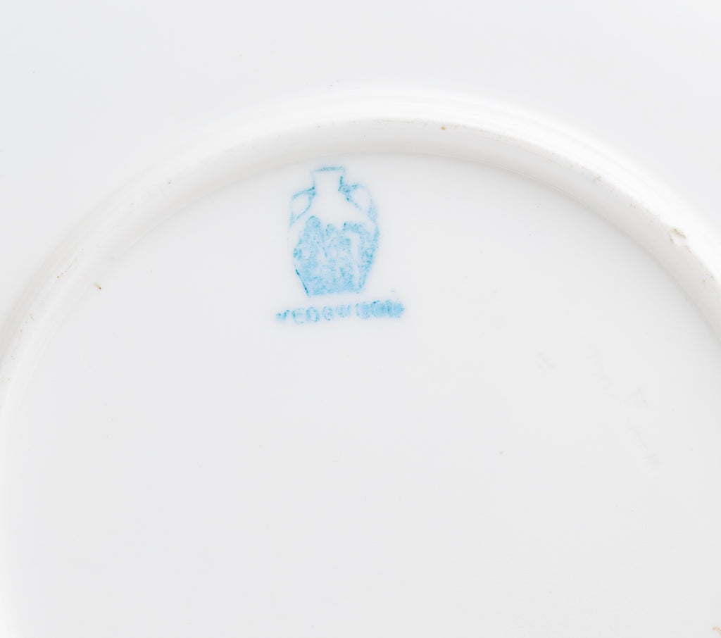 Antique Wedgwood China Hand Painted Dessert/Cabinet Plate Thatched Cottage River (3130)