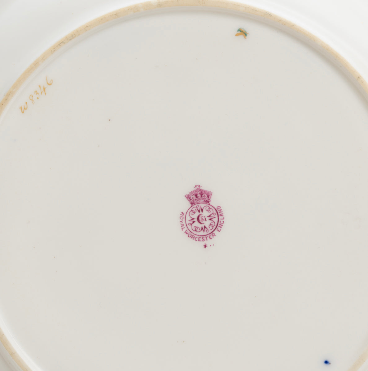 Antique Royal Worcester Fruit Plate Hand Painted by Ernest Phillips 1918  (3164)