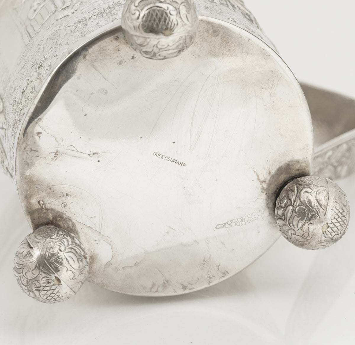 Danish Silver Plated Lidded Tankard by Jorgen Th. Steffensen Vintage 20th Century
