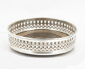 Vintage Sterling Silver Wine Coaster | Turned Oak Base | London 1978 | David Shaw Silverware