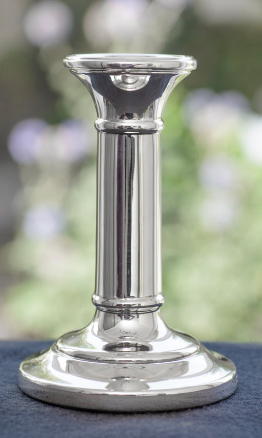 Sterling Silver Single Candlestick Hallmarked Birmingham 1994 LJ Millington  (3254)