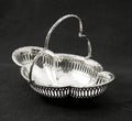 Antique Edwardian Sterling Silver Small Swing Handle Sweet Basket 1910 HM  (3255)
