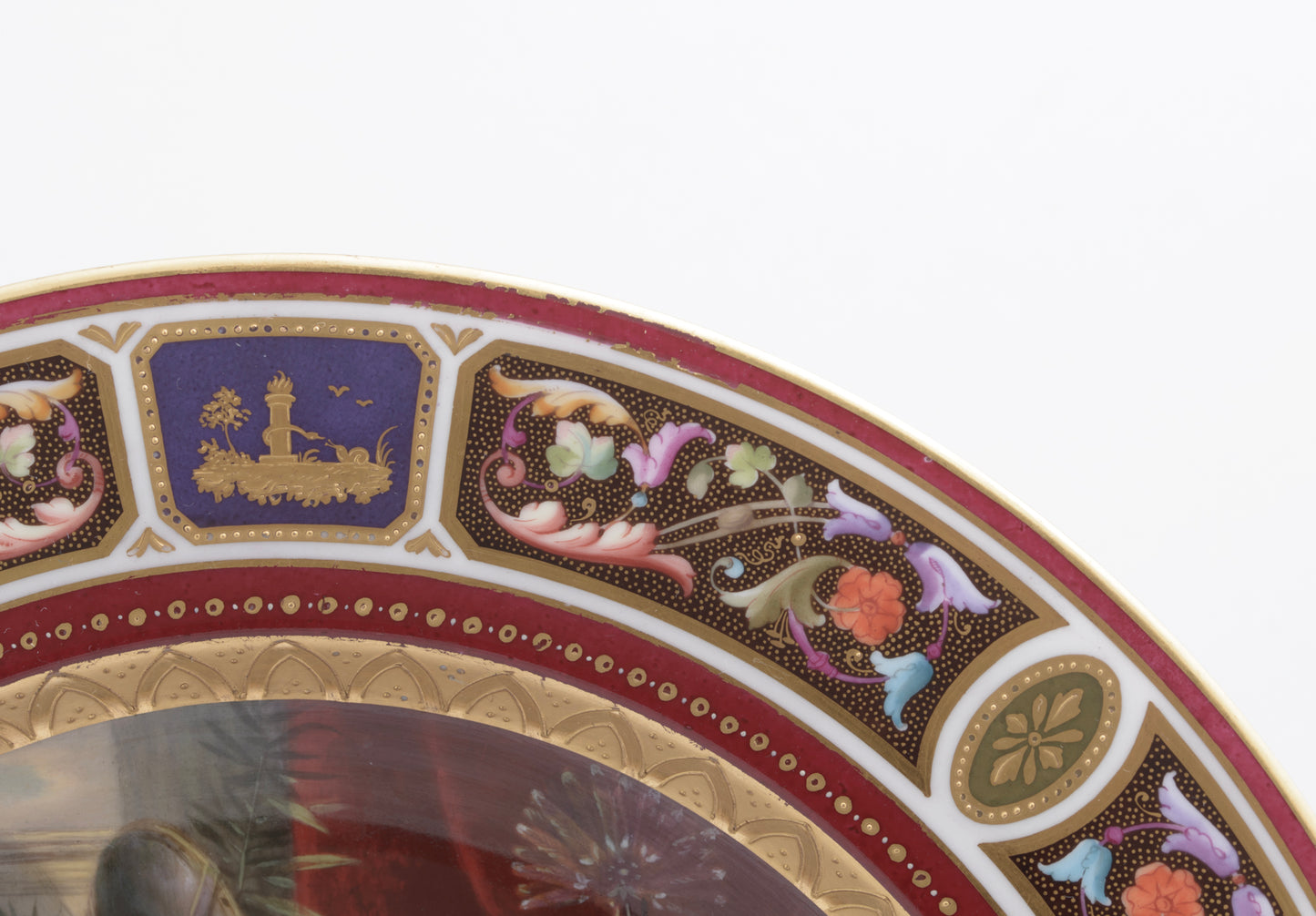 Antique Vienna Porcelain Hand Painted Cabinet Plate Cleopatra c.1900 (3266)