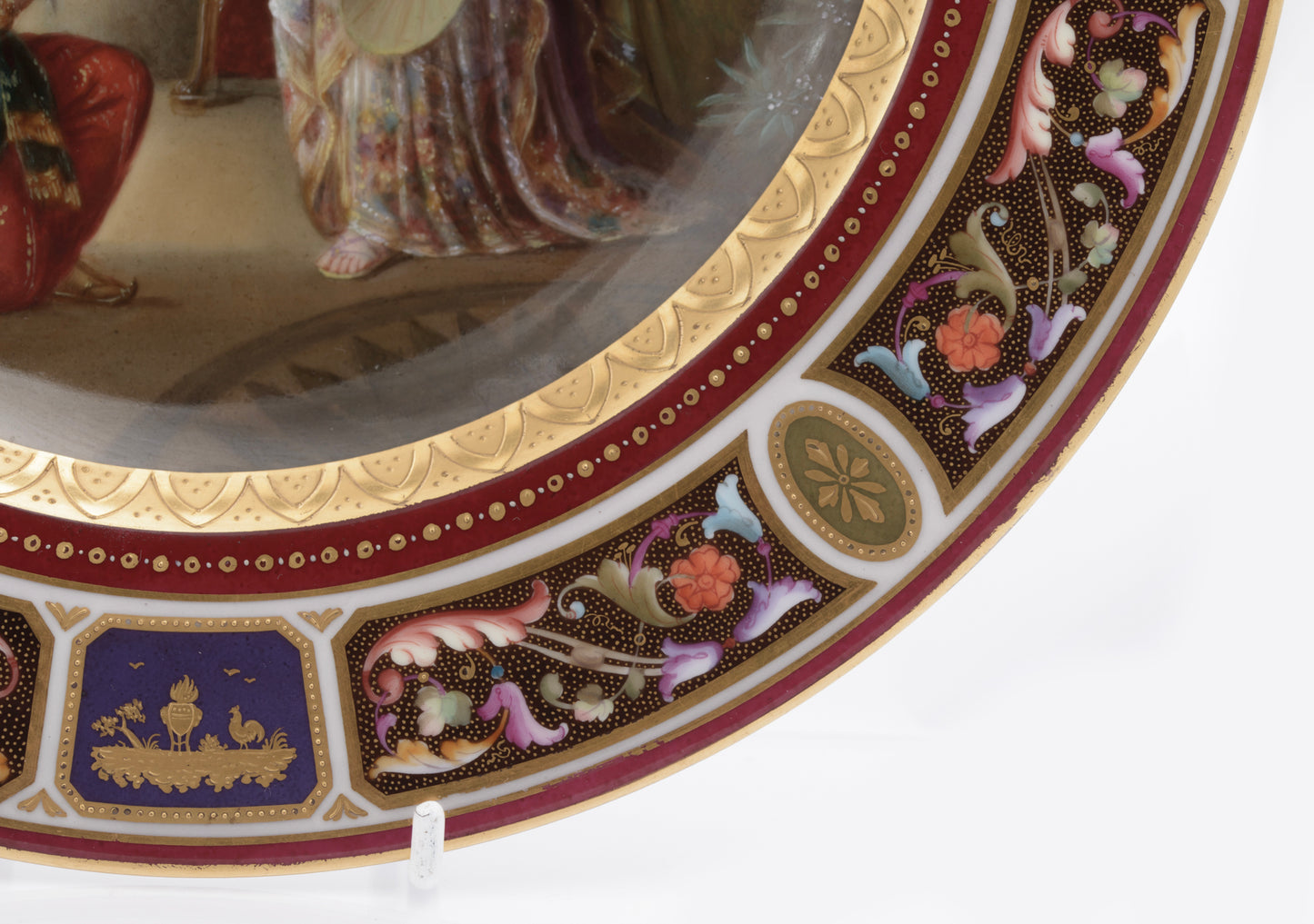Antique Vienna Porcelain Hand Painted Cabinet Plate Cleopatra c.1900 (3266)