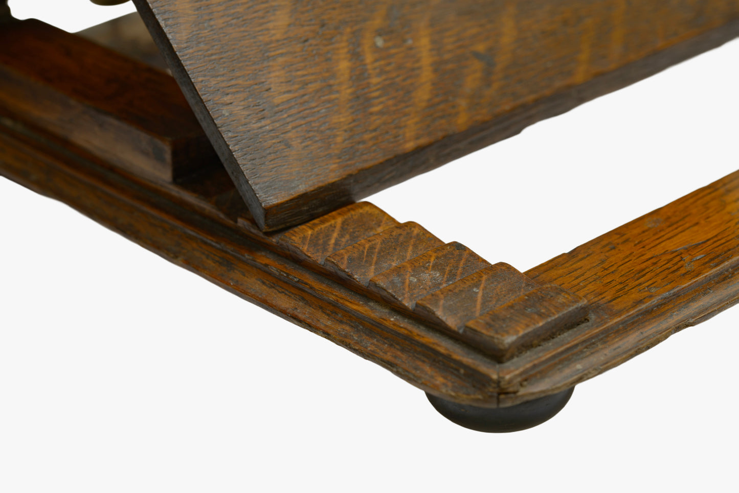 Antique Victorian Oak & Brass Folding Travelling Lectern / Book Stand c.1880 (3287)