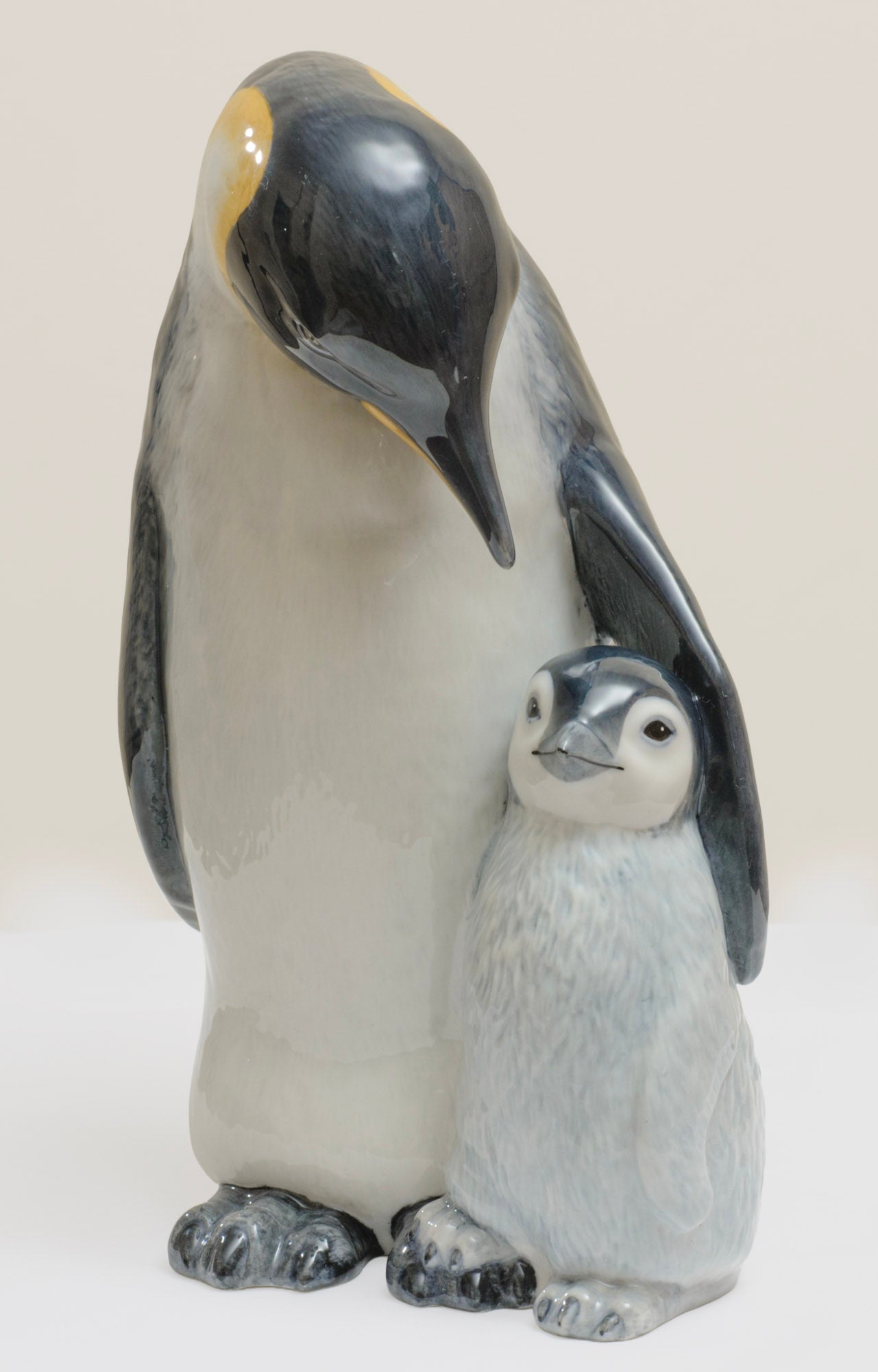 Vintage Royal Copenhagen Penguin & Chick Figure Model 088 (3290)