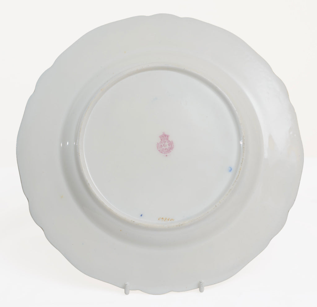Antique Royal Worcester Hand Painted Fruit Cabinet Plate by Seabright (3291)