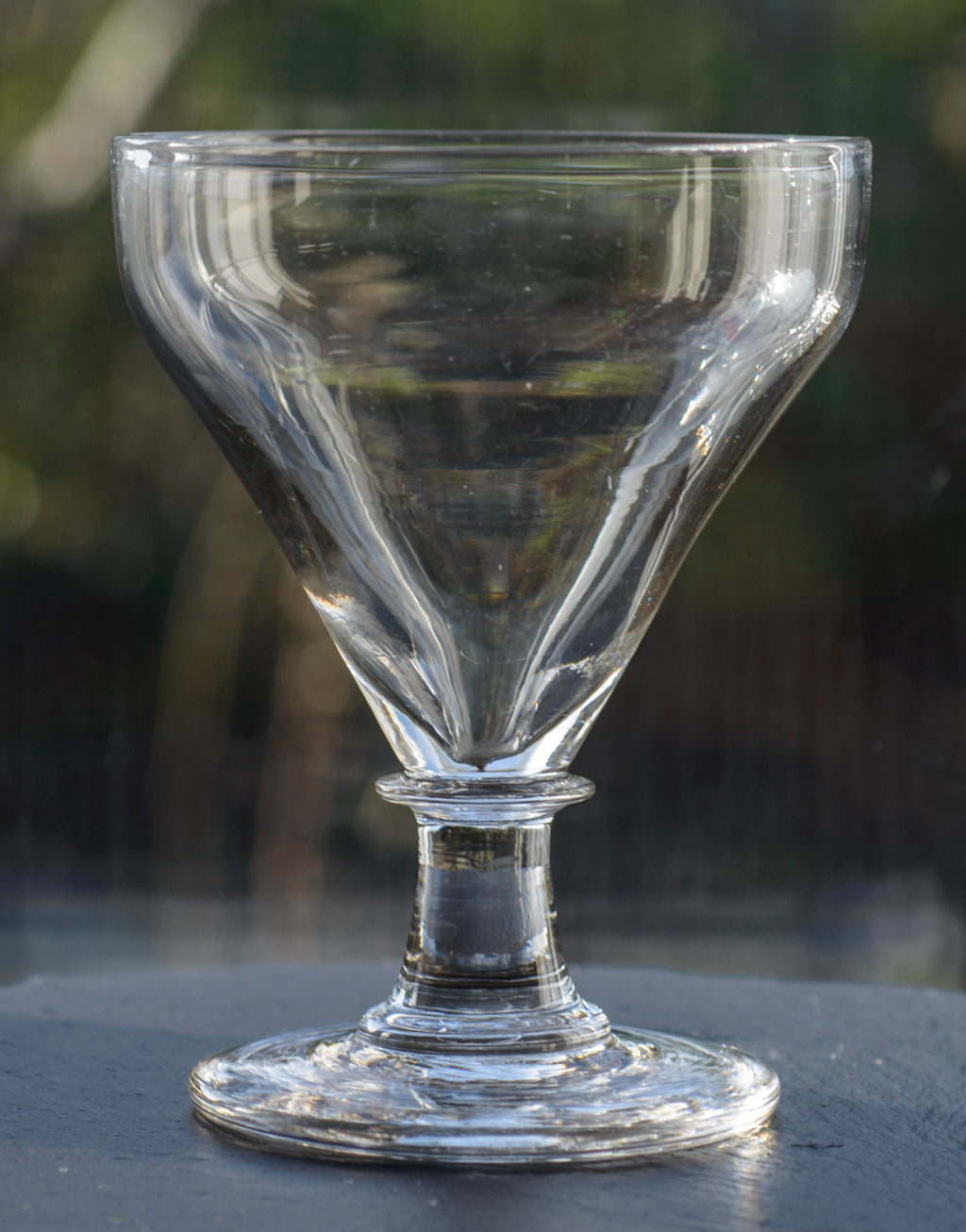Antique Georgian English Lead Glass Pan Top Rummer c.1820 (3299)