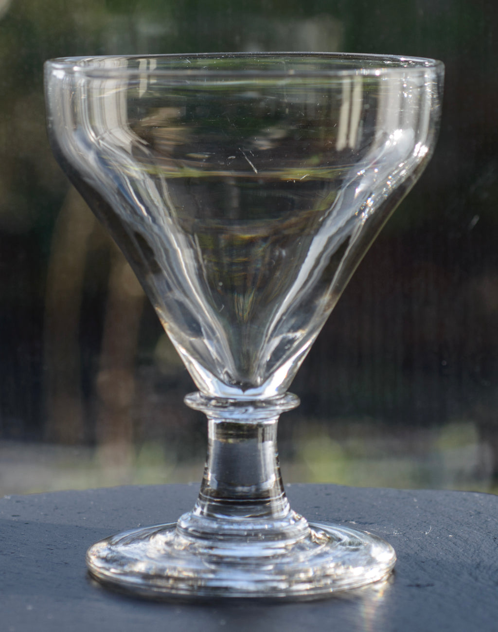 Antique Georgian English Lead Glass Pan Top Rummer c.1820 (3299)