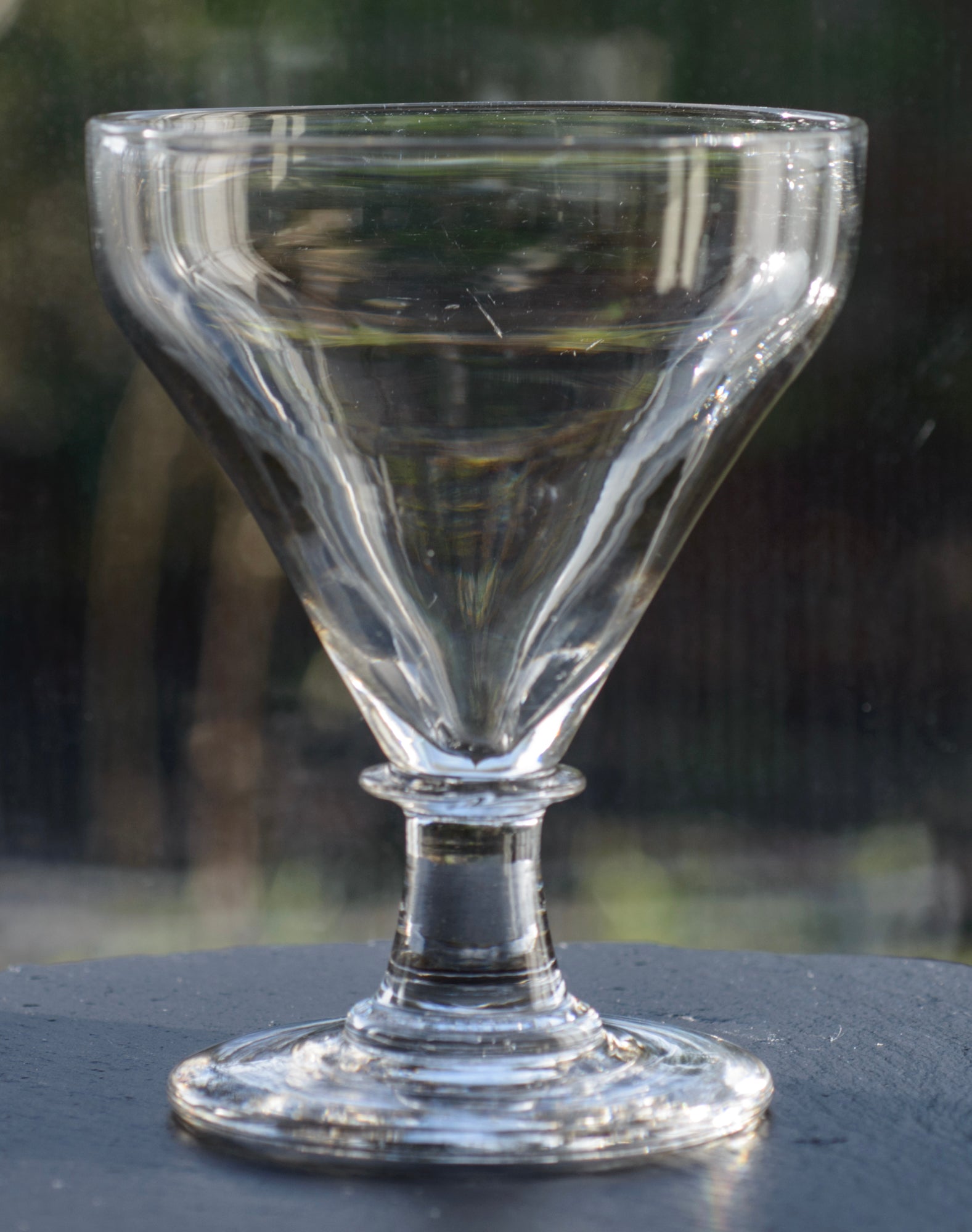 Antique Georgian English Lead Glass Pan Top Rummer c.1820 (3299)