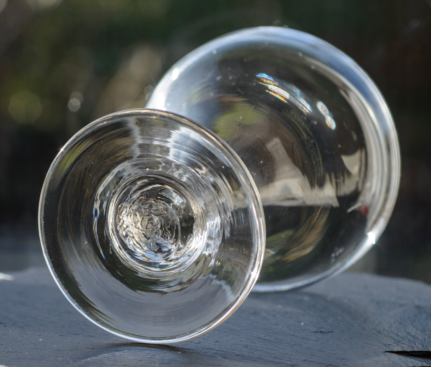Antique Georgian English Lead Glass Pan Top Rummer c.1820 (3299)