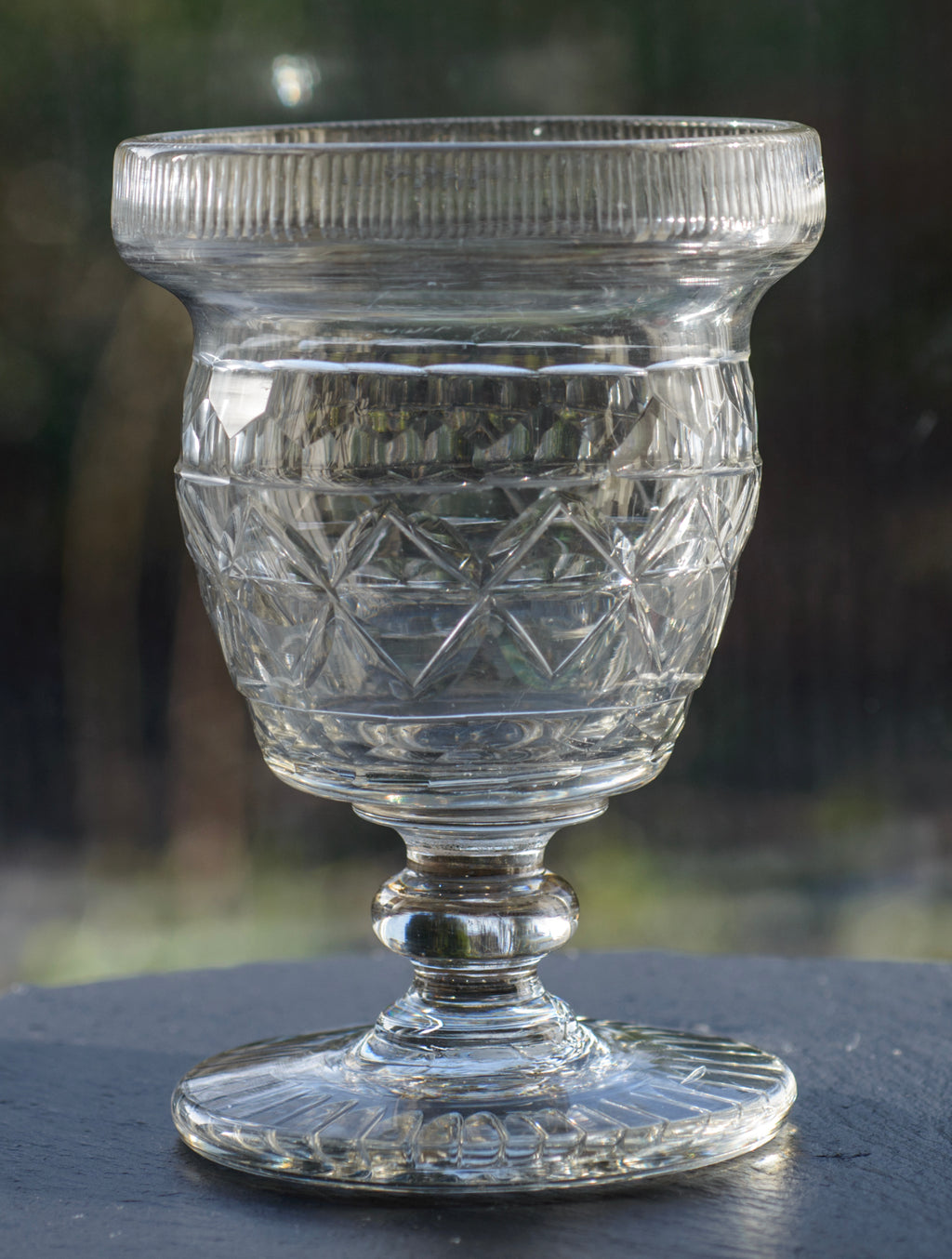 Antique Georgian Anglo-Irish Lidded Sweetmeat Jar In Lead Glass c.1820 (3301)