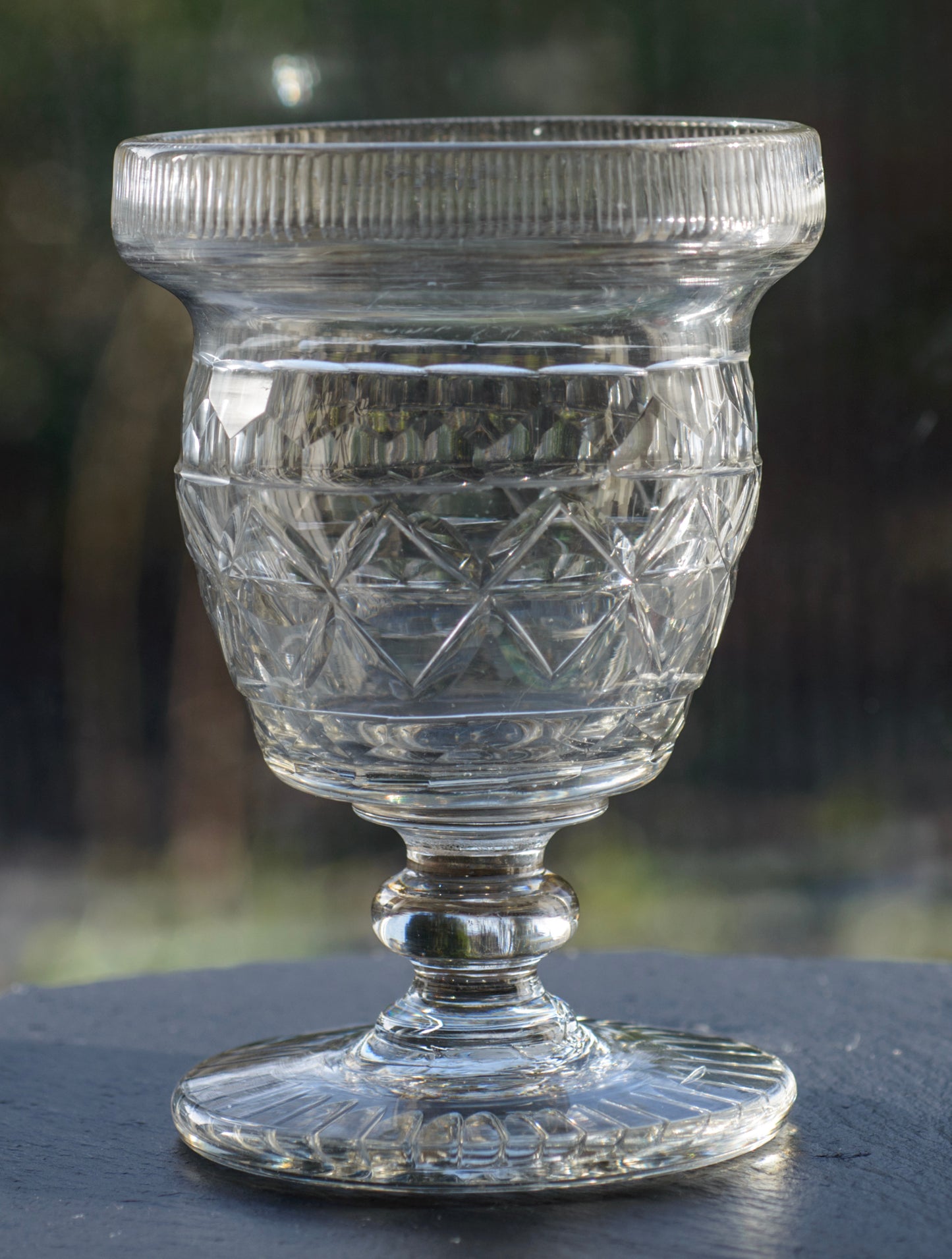 Antique Georgian Anglo-Irish Lidded Sweetmeat Jar In Lead Glass c.1820 (3301)
