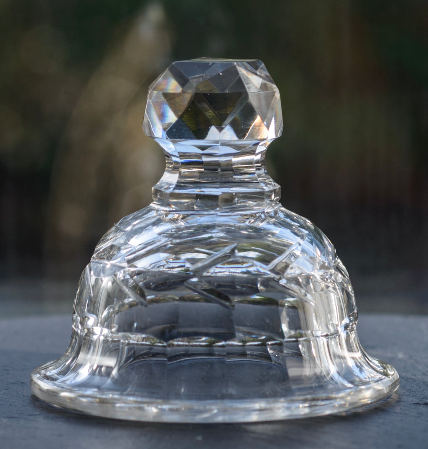Antique Georgian Anglo-Irish Lidded Sweetmeat Jar In Lead Glass c.1820 (3301)