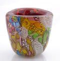 Vintage AVEM Murano Bizantino 'Tutti Frutti' Art Glass Vase Mid Century (3316)