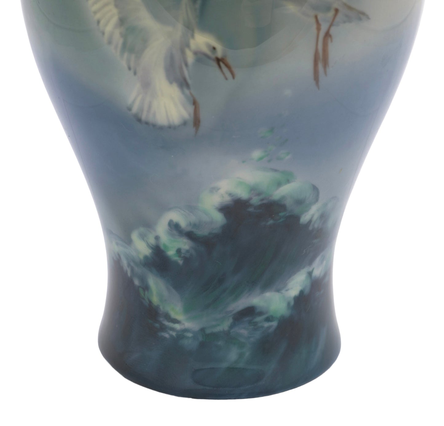 Antique Royal Doulton Titanian Ware Vase Hand Painted Seagulls by Harry Allen (3319)