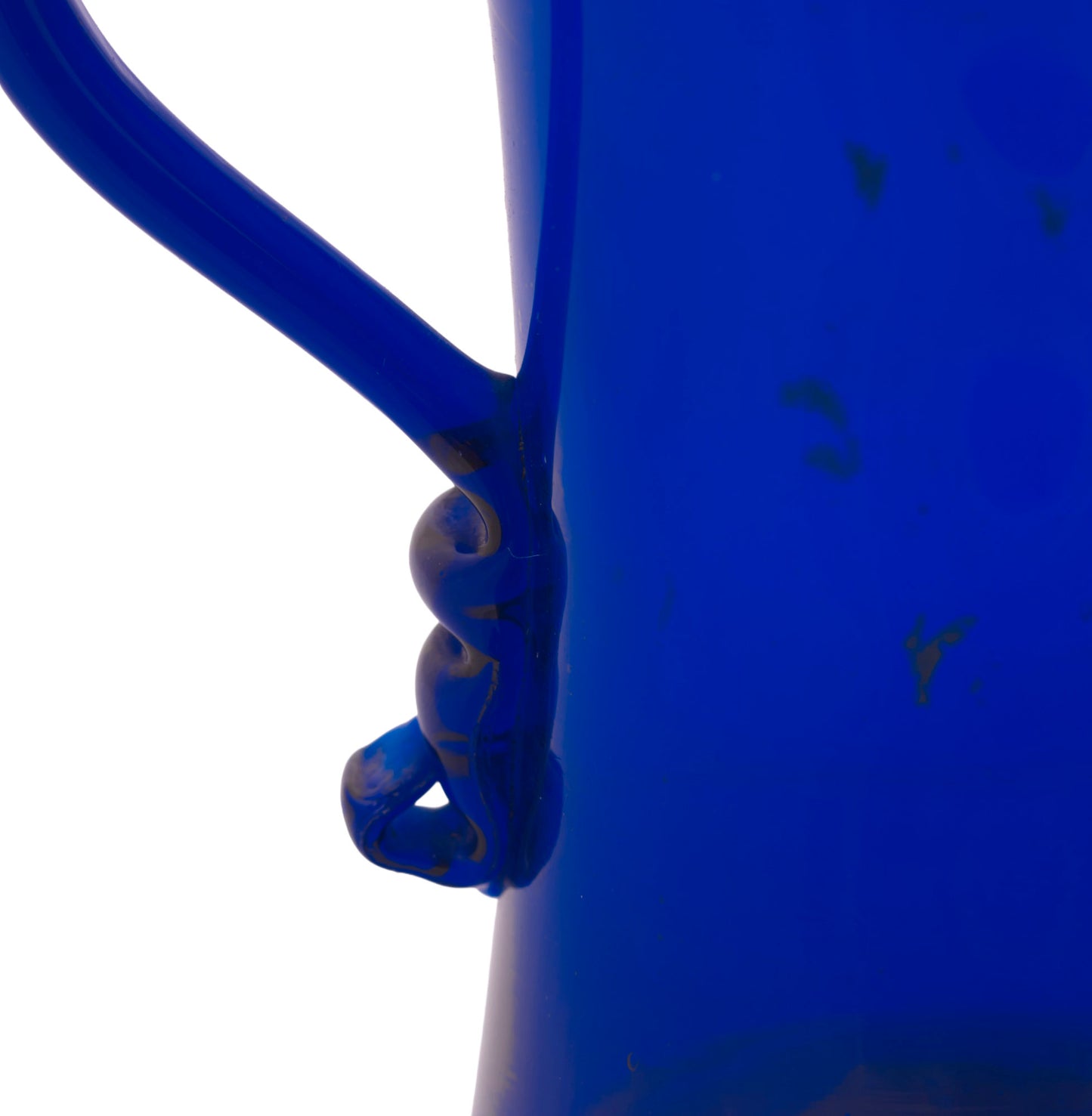 Antique Georgian Bristol Blue Glass Tankard c.1800-1820 Gilt Band (3323)