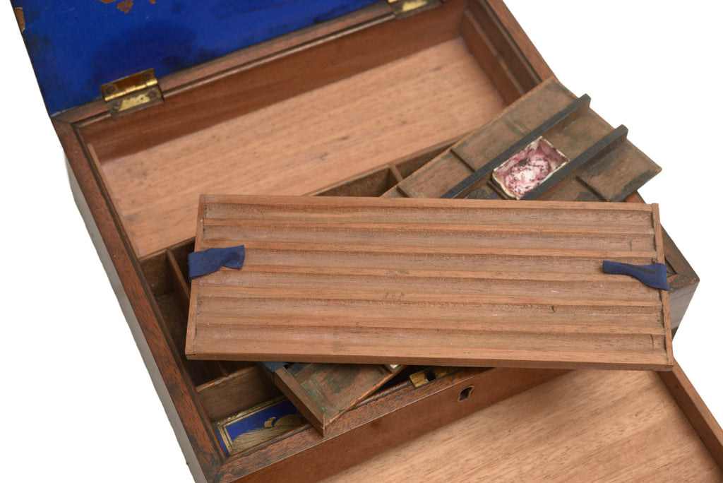 Antique Victorian 19th Century Winsor & Newton Artists Watercolour Paint Box (3362)