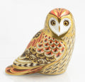 Royal Crown Derby Short Eared Owl Paperweight Gold Stopper Guild Exclusive(3364)