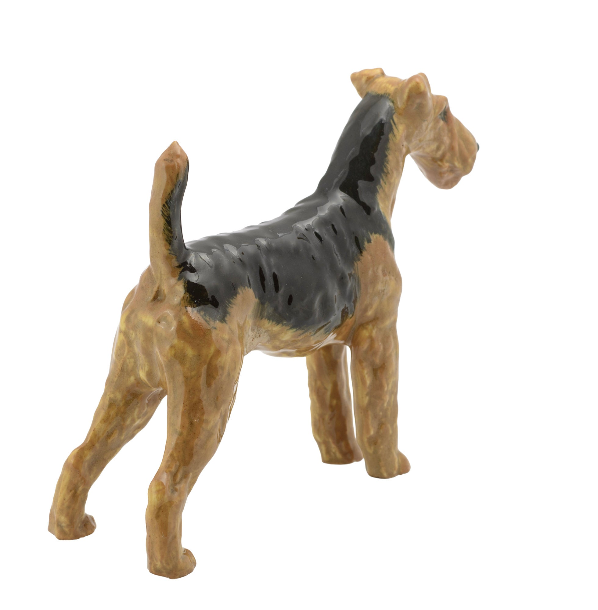 Royal Doulton Airedale Terrier HN1024 figure - close up of underside showing Royal Doulton factory backstamp beneath foot