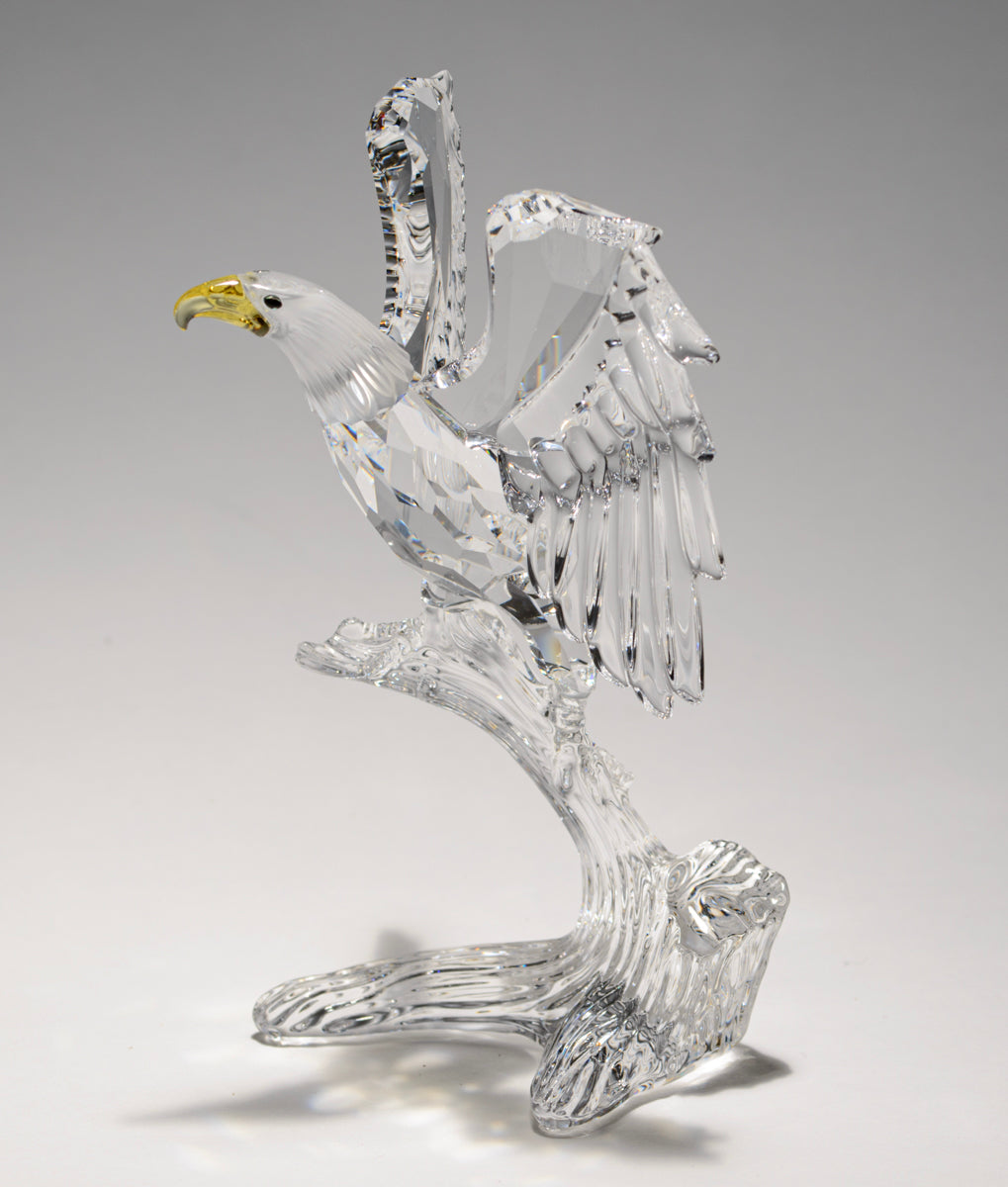 Quality Swarovski Crystal Bald Eagle Figurine With White Box & Cert 248003 (A1724W)