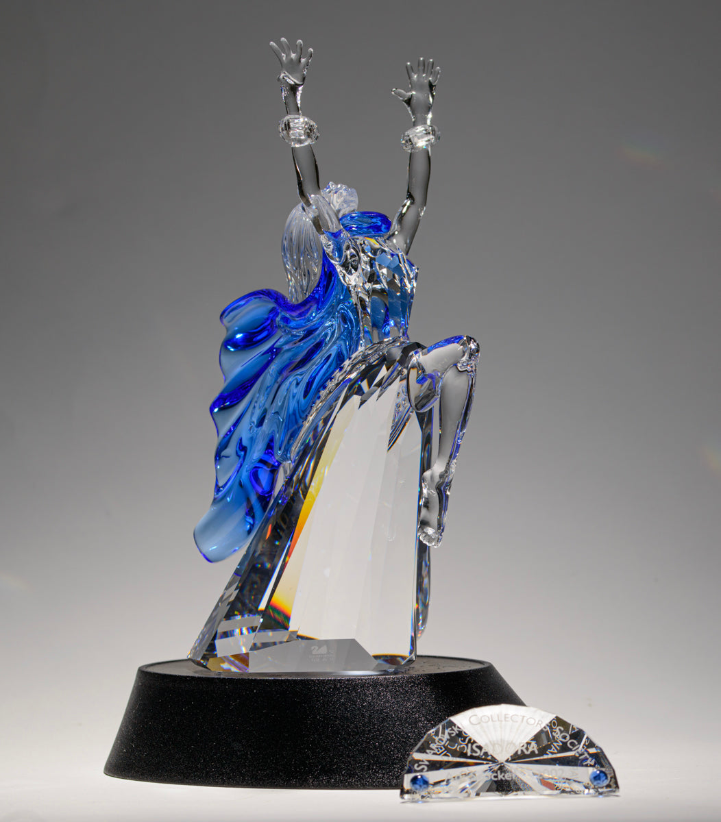 Swarovski Crystal Magic Of Dance Isadora 2002 279648/291129/602383 Stand/Plaque (A1732B)