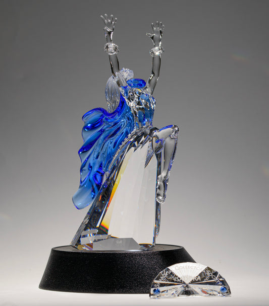 Swarovski Crystal Magic Of Dance Isadora 2002 279648/291129/602383 Stand/Plaque (A1732B)