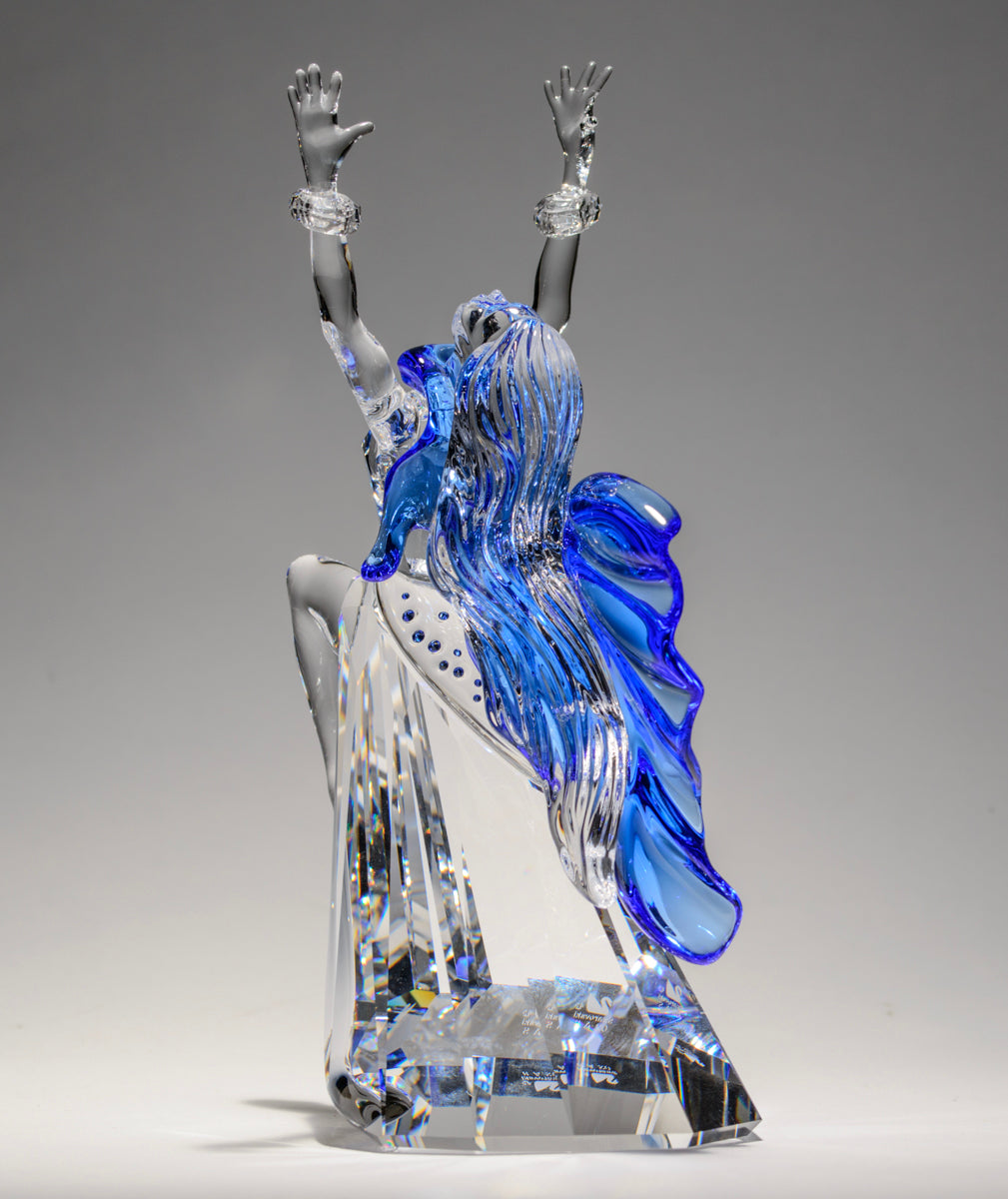 Swarovski Crystal Magic Of Dance Isadora 2002 279648/291129/602383 Stand/Plaque (A1732B)