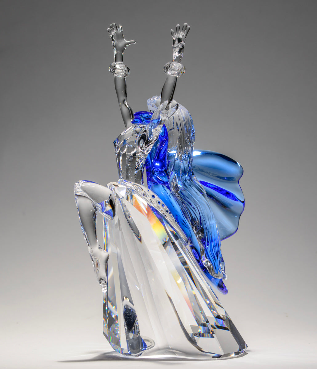 Swarovski Crystal Magic Of Dance Isadora 2002 279648/291129/602383 Stand/Plaque (A1732B)