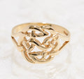 9ct Solid Gold Celtic Endless Knot Ring 1998 Hallmark UK Size M1/2 In Presentation Gift Box (A1860)