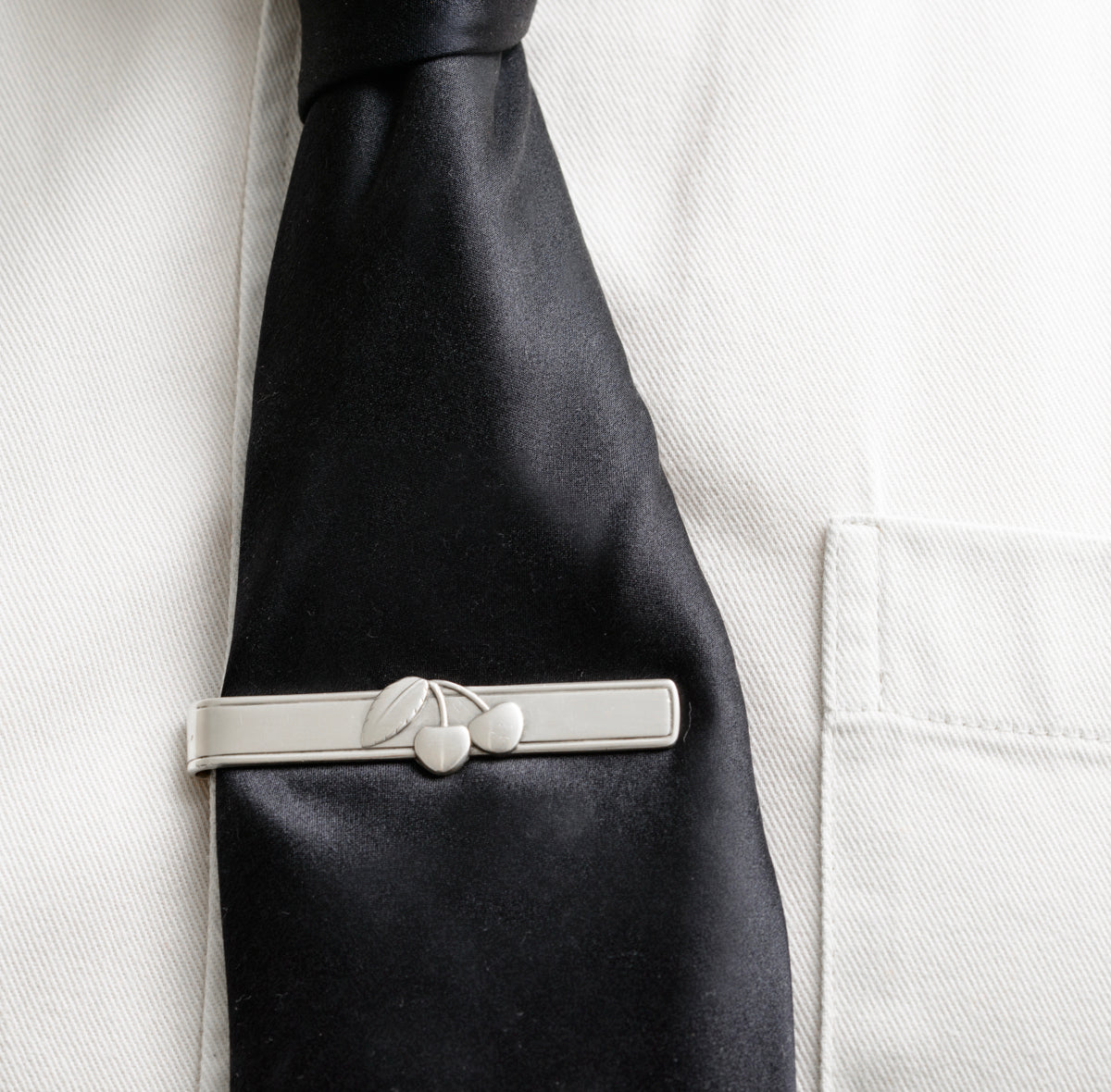 Vintage Georg Jensen Sterling Silver Tie Clip (Peter) Cherry Heering Design (A1939)